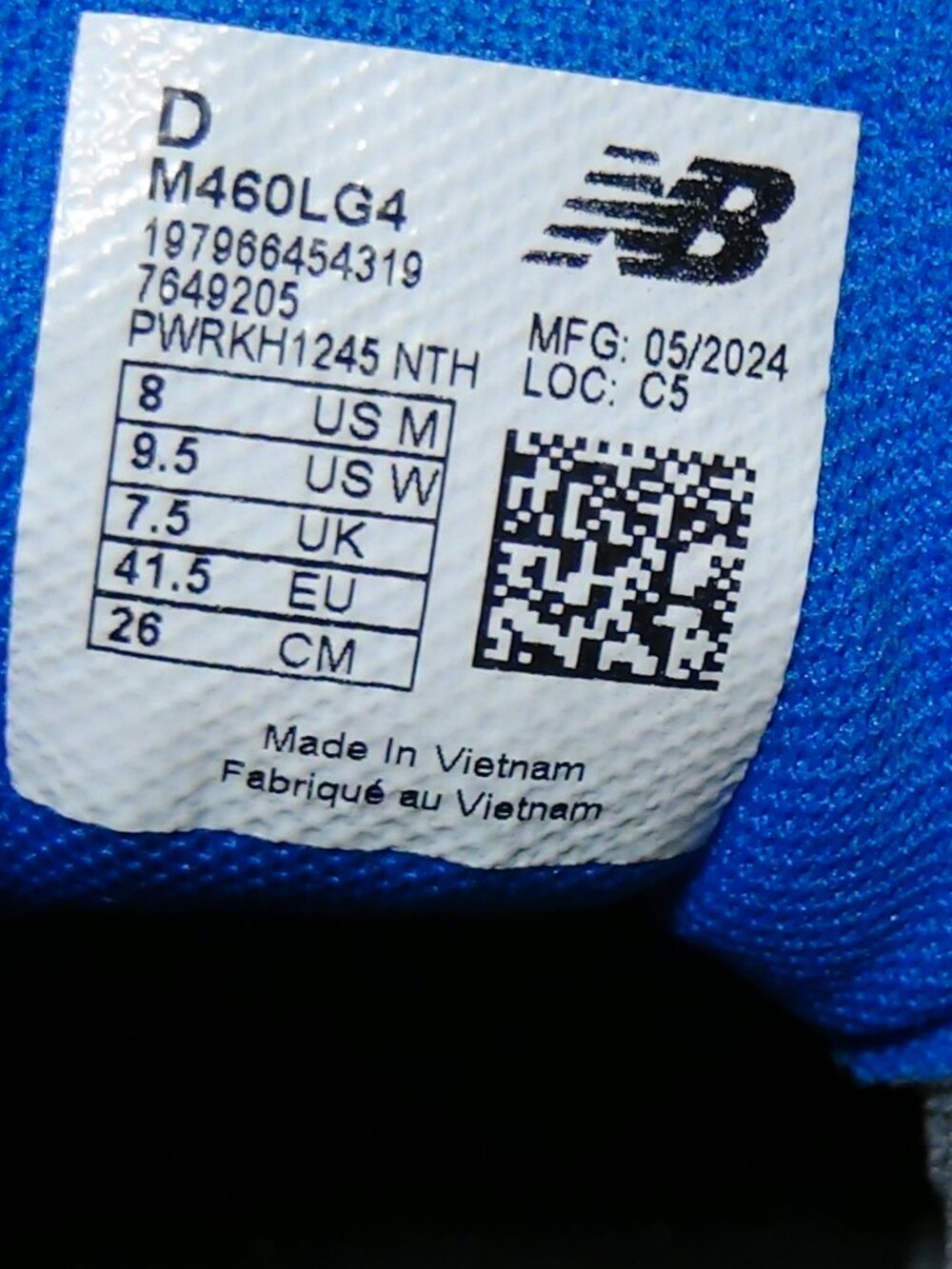 Mens New Balance 460 v4 Running Shoes Course Size 8 Grey Blue - Picture 7 of 14